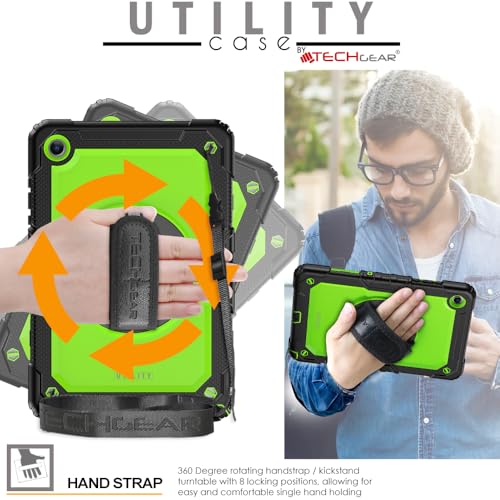 Protection Samsung Galaxy Tab A11 Plus antichoc verte contre les chutes - 4