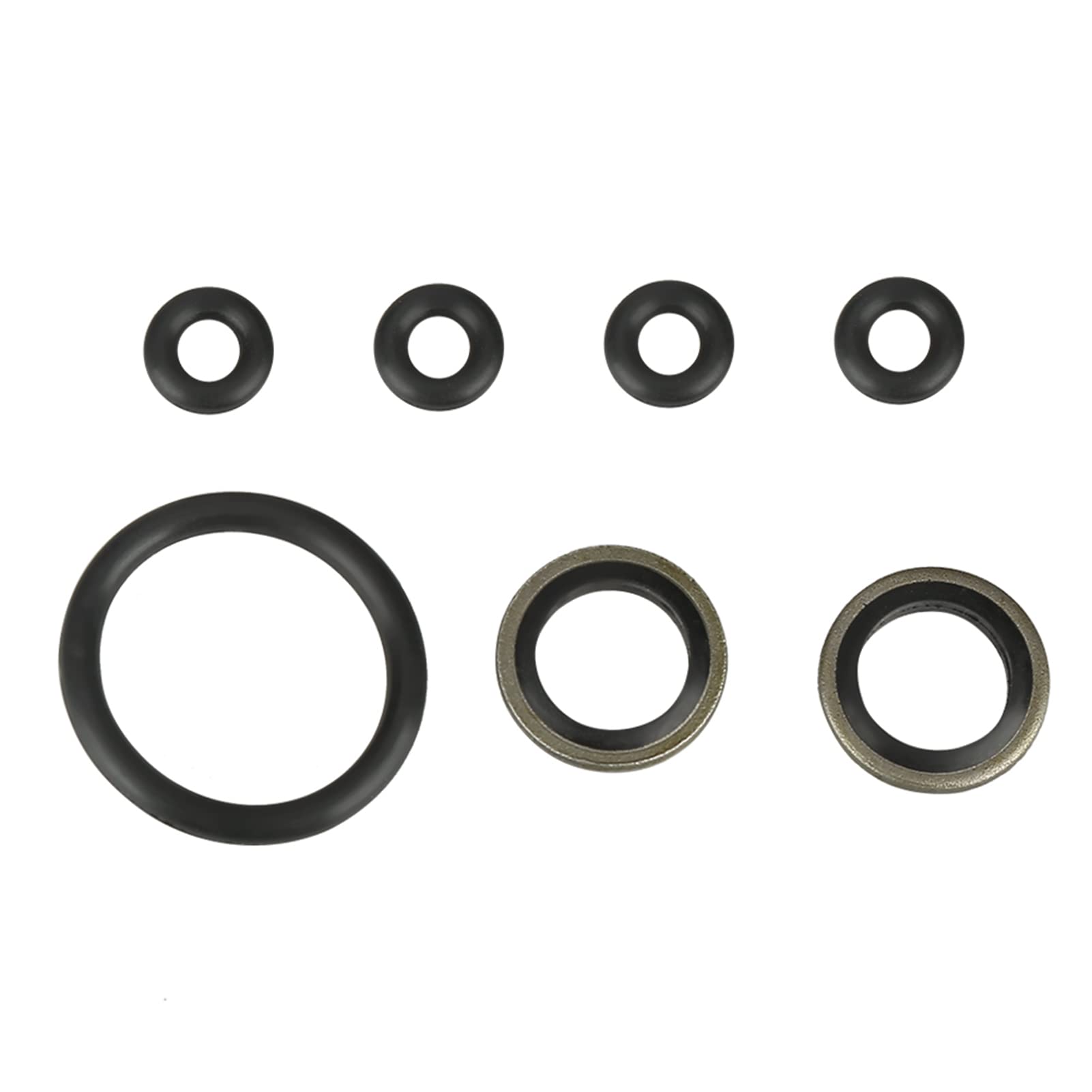 Set di anelli di tenuta per tubi flessibili per filtro olio e acqua, accessori per compressori d'aria, ad alta pressione 30 MPa 3500 psi con connettore in ottone, include 5