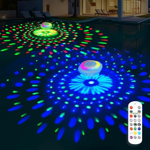 Niceput Floating Pool Lights, Pool Lights with Remote,Pool Light That