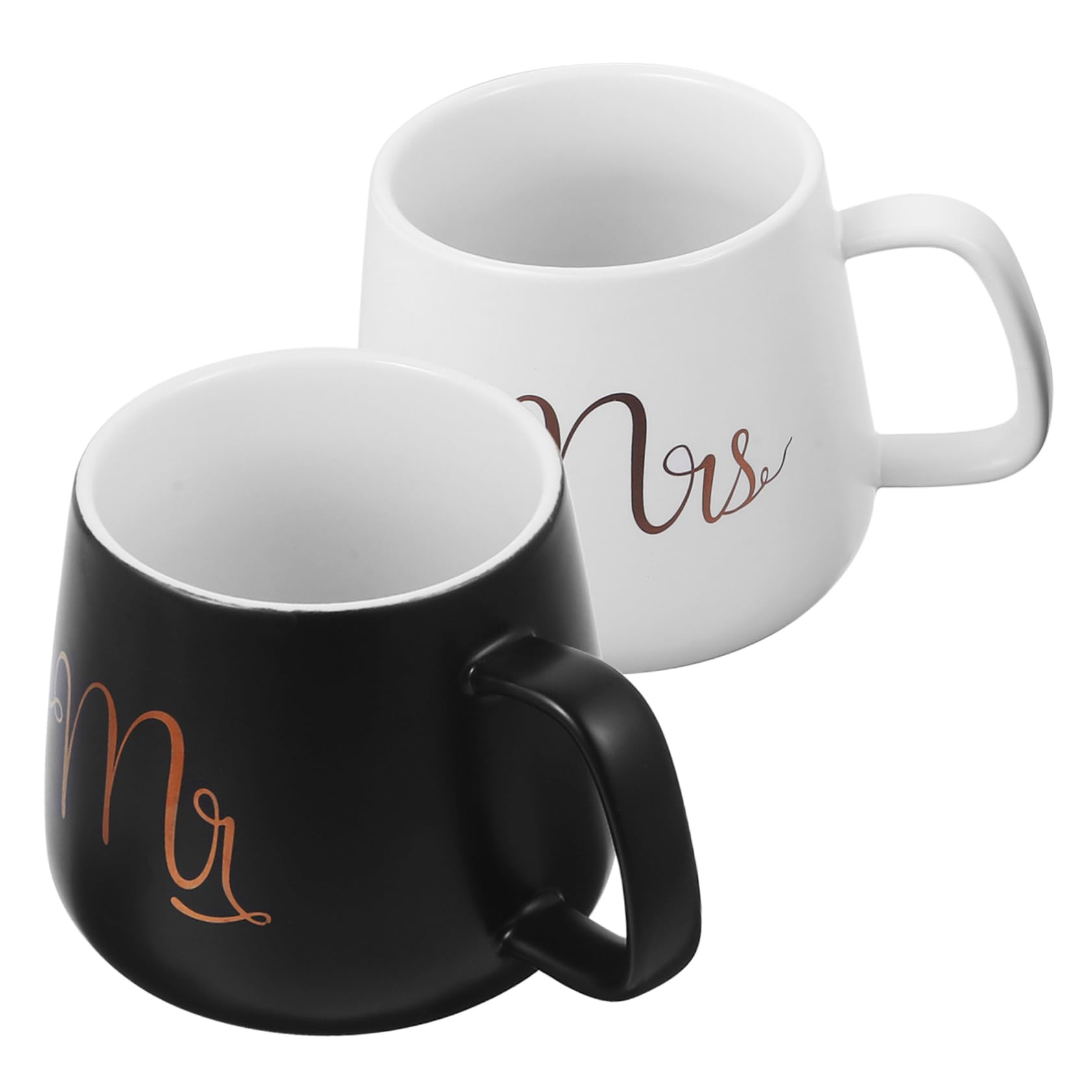 DECHOUS 2pcs Mr. and Mugs Juice Cup Ceramic Mug Office Valentines Coffee Cups Beverage Mug Tea Cup Anniversary Mugs for Couples Tooth Brush Cup Beer Mug Commemorate Lovers Ceramics