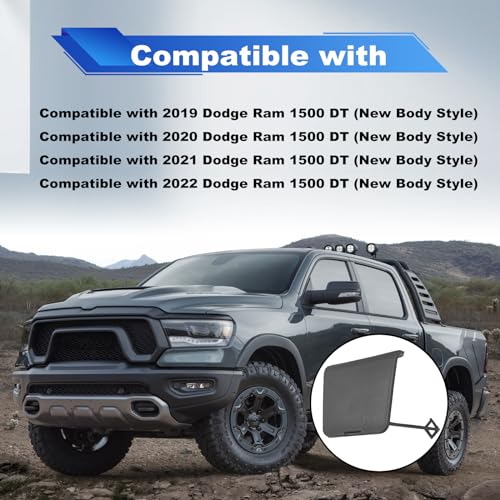 Image of Spare Tire Suspension Cover Compatible with Dodge Ram 1500 DT (New Body Style) 2019-2022 Year Replace OE 68299112AC