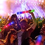 Glow Sticks Bulk, 110PCS LED Foam Glow Sticks, LED Glow in the Dark Supplies, Glow in the Dark Party Favors with 3 Modes Colorful Flashing, Light Up Foam Sticks for Dance Wendding Birthday Christmas - Image 5