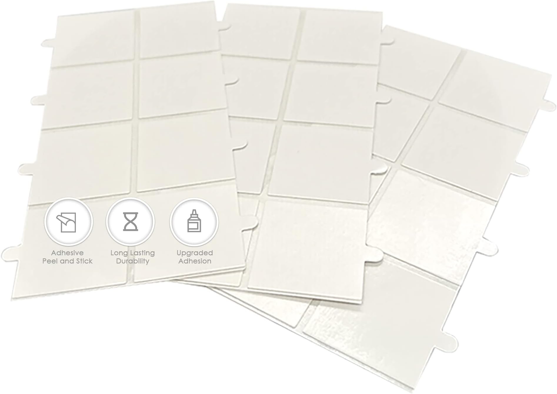 Ace Punch 24 Pieces DIY Easy Quick Sticky Double-Sided Clear High Adhesive Mounting Tape Tabs