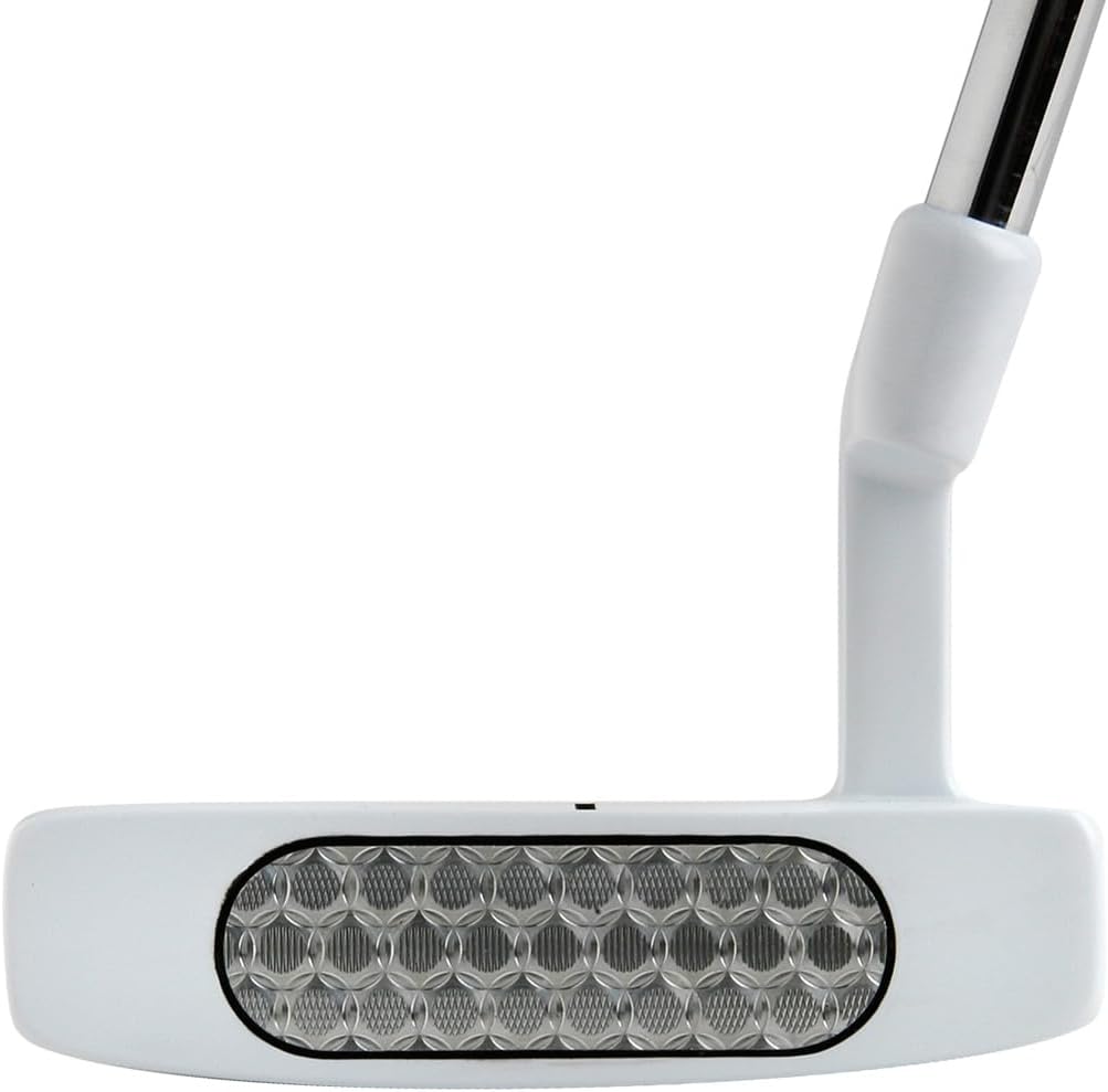 Bionik 105 Nano White Semi Mallet Putter, Right Handed Putter for Men & Women, Head Cover Included