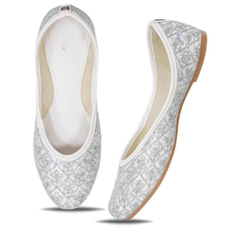 Fashion Women Stylish Casual Fancy Embroidered Jutti Bellies Attractive Design Comfortable Sole Juti for Womens & Girls