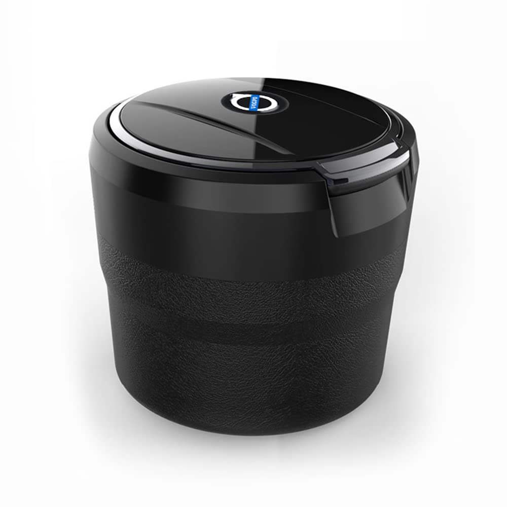 Cendrier Voiture Volvo XC40 XC60 XC90 – Avec Couvercle étanche, LED, Design Carbone