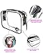 JAVOedge (10 PACK PVC Transparent Vinyl Zipper Cosmetic, Toiletry Bag (7.1
