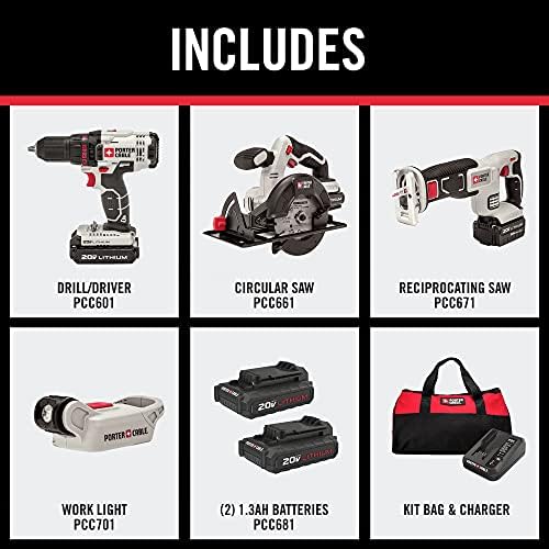 PORTER-CABLE PCCK616L4 Power Tool Combo 