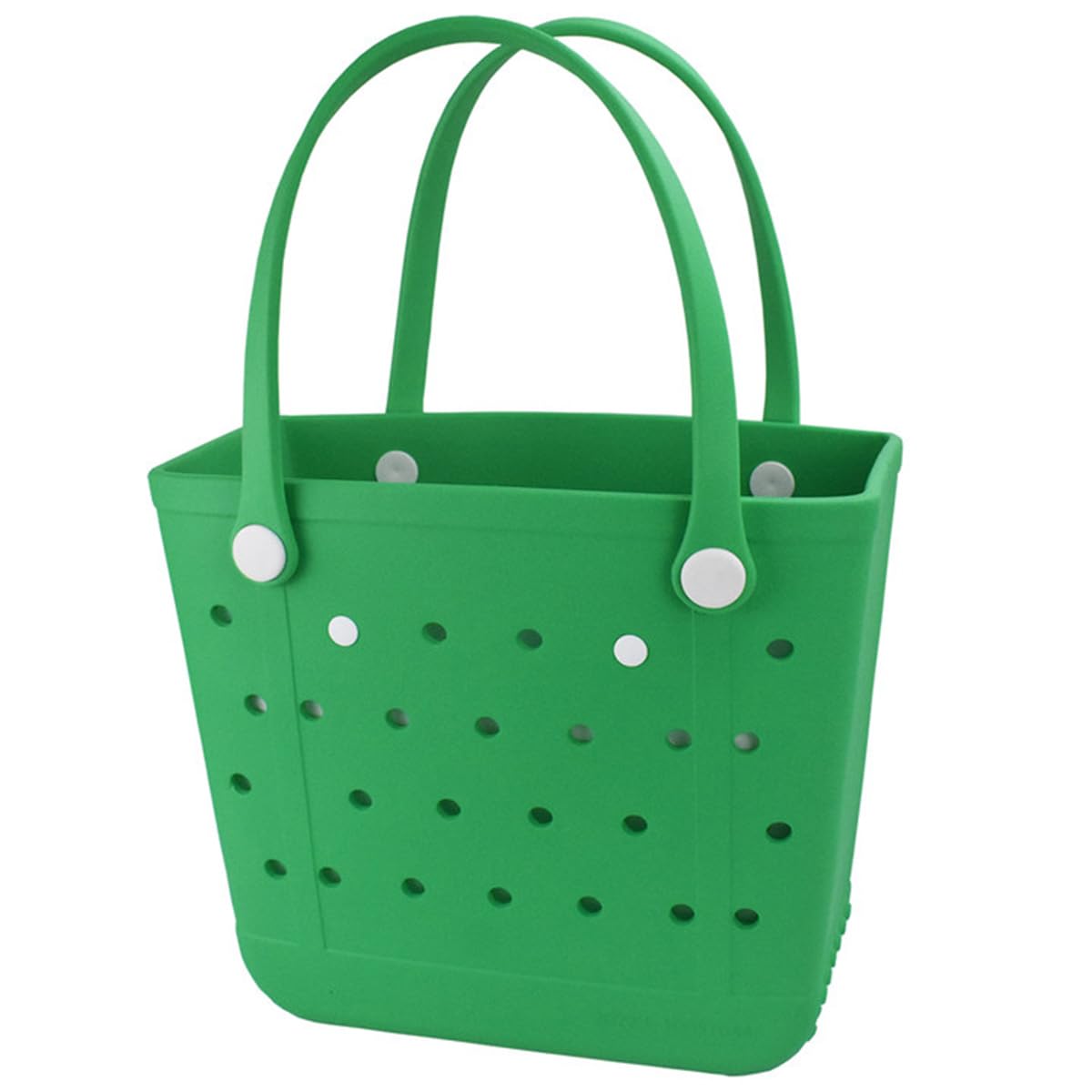 UeKeKicg Medium Tote Bag, Rubber Beach Tote Bag, Waterproof Washable Durable Open TravelBags for Beach Boat Pool Sports