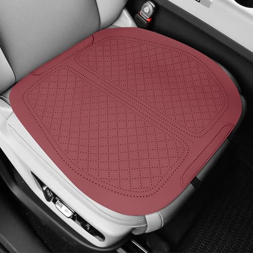 RXBBDL Cojín De Asiento para Coche para Maserati Levante/Grecale SUV Modena/S/GTS/Trofeo 2016-2025 Protector de Asiento de Coche Cojín para Silla Coches Car Seat Pad,Red-1 Front Row