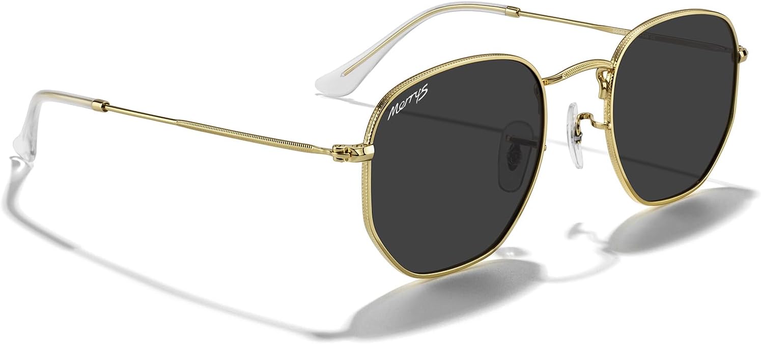 MERRY'S Classic Polarized Sunglasses for Women Men Vintage Polygon Square Shades S6548 - Image 5