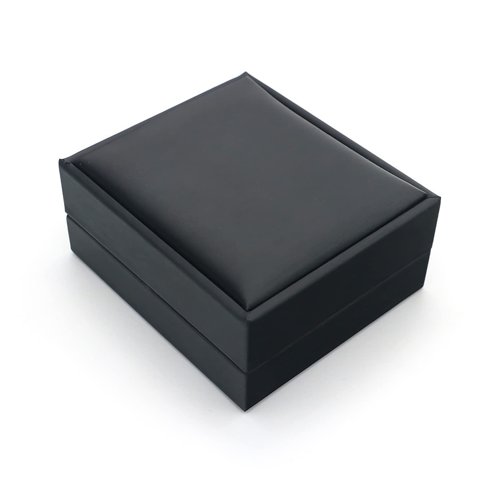 Boîte à boutons de manchette, boîte d'emballage pour hommes, boîte de présentation, boîtes de rangement pour boutons de manchette, pour affaires de mariage (Noir 7,4x8,5x3,8 cm) (Noir 7,4x8,5x3,8 cm)