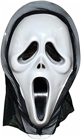PTC MART Devil Monster Horror Terror Vampire Scary Ghost Face Scream Mask White Face Mask