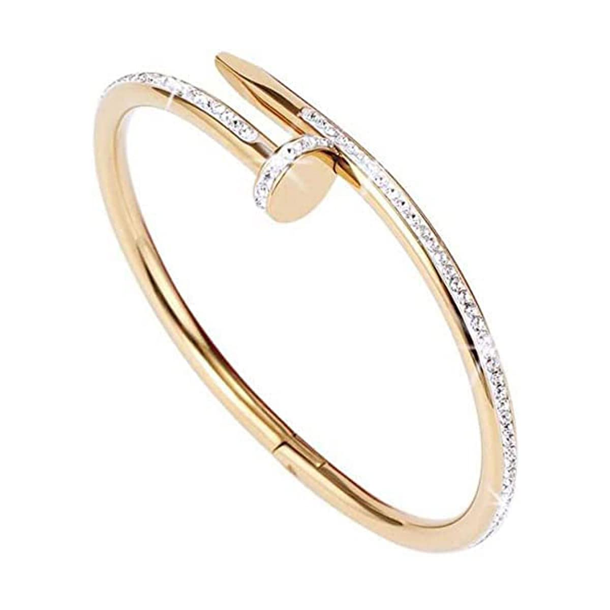 See full amazon price history chart for Jewels Galaxy Gold Plated Stainless Steel Anti Tarnish AD Studded Nail Bracelet (MYN-BNG-17209) Jewels Galaxy Gold Plated Stainless Steel Anti Tarnish AD Studded Nail Bracelet (MYN-BNG-17209) (B0C5RPF661) Amazon Price History, Amazon Price Tracker