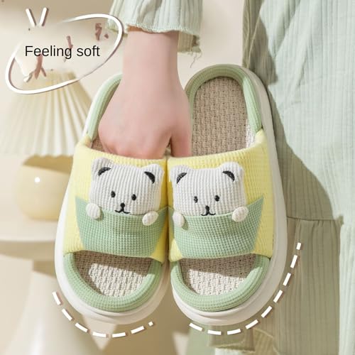 Bear Slippers Women's Cute Home Slippers Room Bear Cotton Sandals Home Use Cute Indoor Outdoor Soft Slippers4