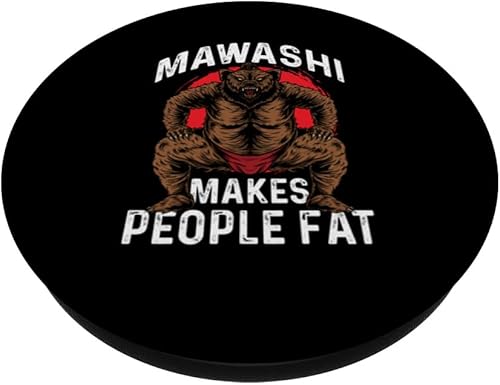 Miniatura 2 de Mawashi hace que las personas gordas  Sumo japonés  Sumotori PopSockets Standard PopGrip