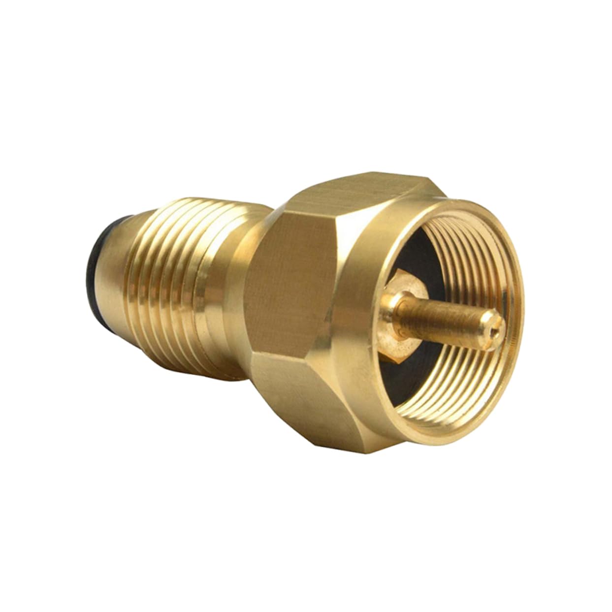 FUNOMOCYA Brass Transfer Joint Gas Tank Adapter Quick-Connect Propane Tank Regulator for Cylinder Refill