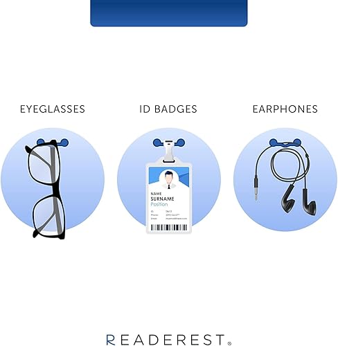 Miniatura 10 de Readerest Soporte magnético para gafas etiqueta de nombre soporte para insignia soporte para lentes de sol soporte para insignia de identificación