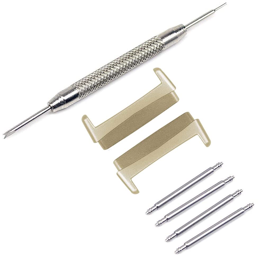 Stainless Steel Adapter Compatible for Fitbit Versa 4/3 & Fitbit Sense, Watch Band Metal Replacement Adapter