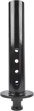 5th Wheel to Gooseneck Adapter with 2" Kingpin, Rated 30,000 lbs, Fit for Semi-Tractor with 4" Round Tube Mustrod