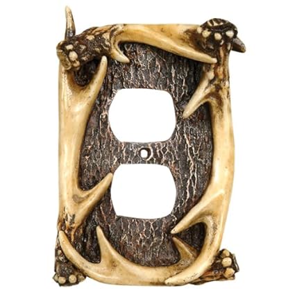 Black Forest Decor Antler Outlet Cover