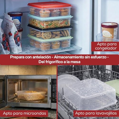 Image of Signoraware BPA Free Plastic Square Big Container (3 Ltr | red)