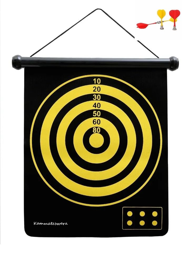 Kids Magnet Dart Board Game Double Sided Game with 4 Darts | Indoor Outdoor Games for Adults, Kids | Size-12Inch(Multicolor) (B0C81JS96D) Amazon Price History, Amazon Price Tracker