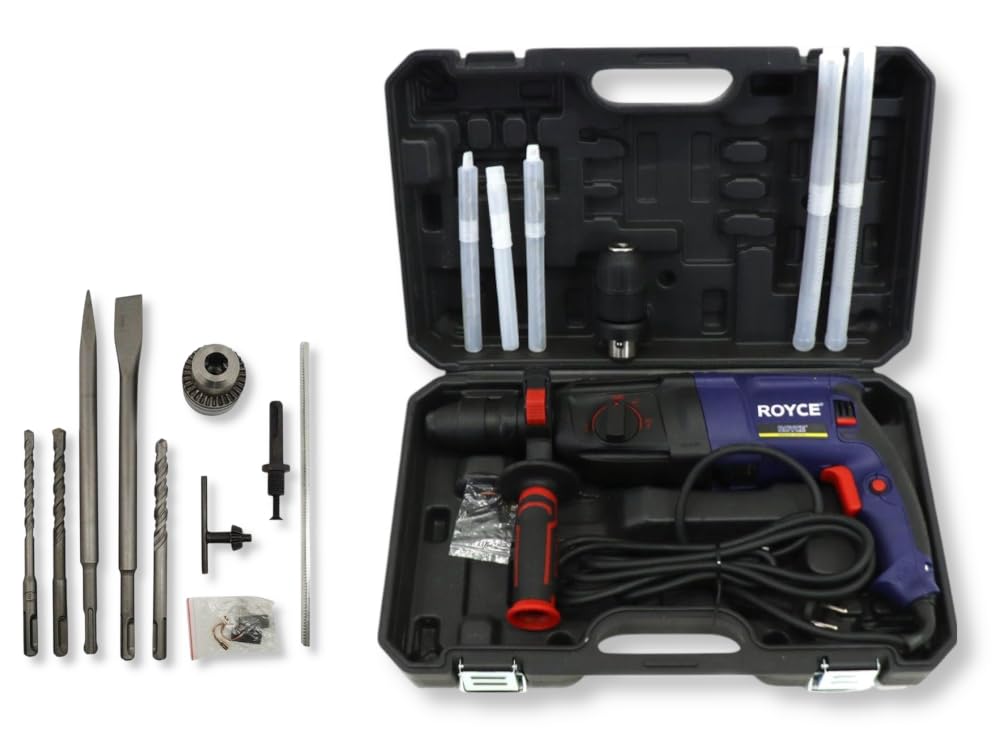 MARTELLO ROTATIVO DEMOLITORE PERCUSSIONE TASSELLATORE 800 WATT SDS PLUS FORO RRH26 1300r/min