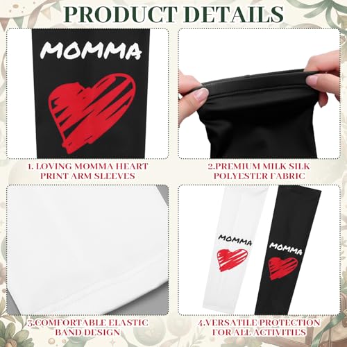 Image of Unittype 2 Pairs Momma Arm Sleeve for Youth Baseball Compression Arm Sleeve