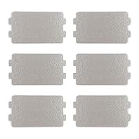 Fousenuk 6 stück Glimmerplatte Mikrowelle, Wellenleiterabdeckung Glimmerplatten 6.4×11.7cm Mikrowellenofen Glimmer Platte Blatt Ersatz Reparaturzubehör, Glimmerscheibe Mikrowelle für Alle Mikrowelle