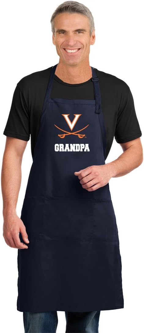 Broad Bay UVA Grandpa Apron LARGE SIZE University of Virginia Grandfather Apron