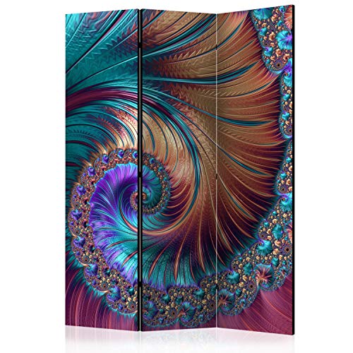 murando Biombo Mandala 135x172 cm de Impresion Unilateral en el Lienzo de TNT de Calidad Decoracion Foto Biombo de Madera con Imagen Impresa Separador Grande Home Office Ornamento a-C-0110-z-b