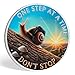 One Step at a Time Sobriety Coin – Snail Recovery Medallion with Motivational Quote – AA NA Sober Chip Token – Inspirational Sobriety Gift for Men & Women in Recovery Journey
