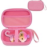MGZNMTY Carrying Case Compatible with Fingerlings Monkey Toy - 2023 New Interactive Toys for Kids (Pink) (Only Case)