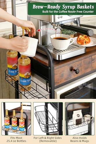 Filano Rolling Coffee Bar Cart