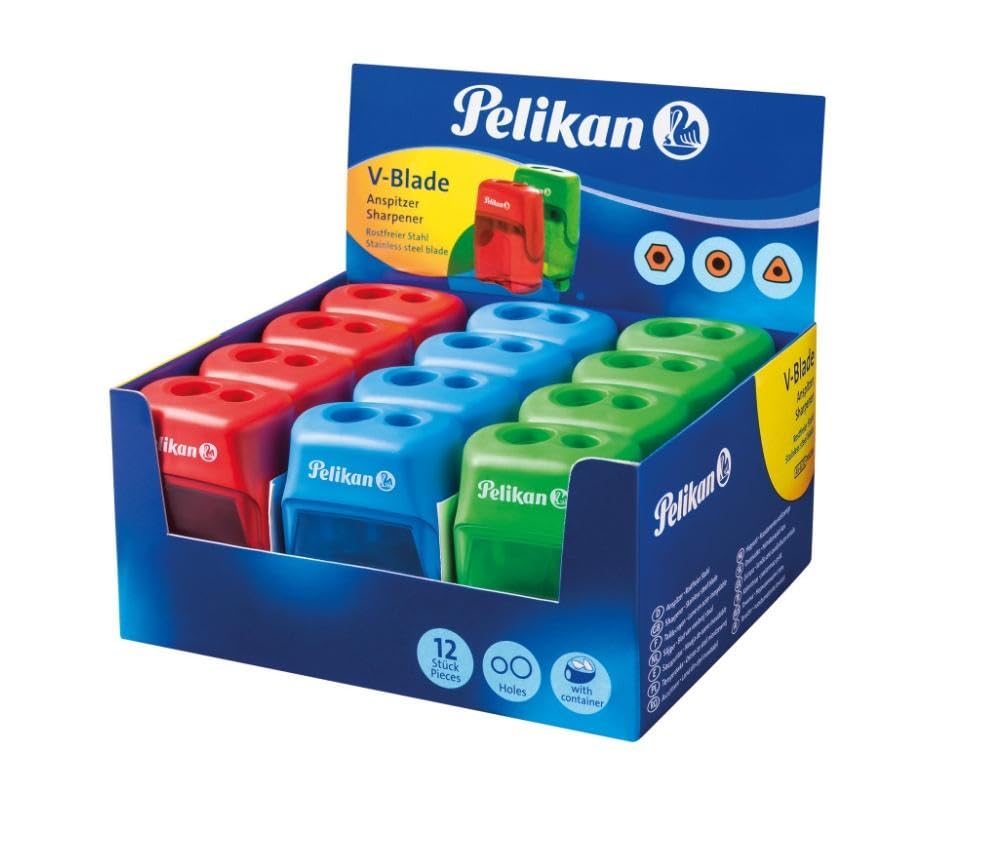 Temperamatites Pelikan V-Blade pack de 12 pièces pour crayons d'école