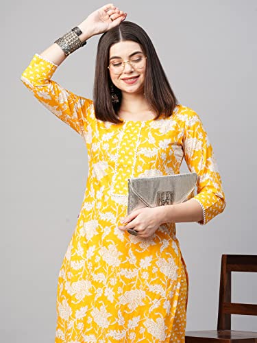 Image of ANNI DESIGNER Cotton Blend Women Kurta With Pant Pack Of 2