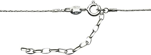 Miniatura 4 de Collar de cadena italiana de plata de ley de 0.236 in con cuentas de ojo de tigre ajustable