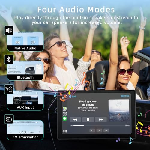 Image of plimpton 2025 Upgraded Wireless Carplay, Android Auto Screen for Car, 9 Inch IPS Touch Screen Car Play Driveplay Multimedia Player with Voice Control, FM, Mirror Link, BT