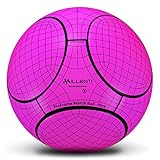 Millenti ProFrame Club Soccer Ball-Pink - Size 5 Training Ball + Match Ball, High-Visibility Easy-to