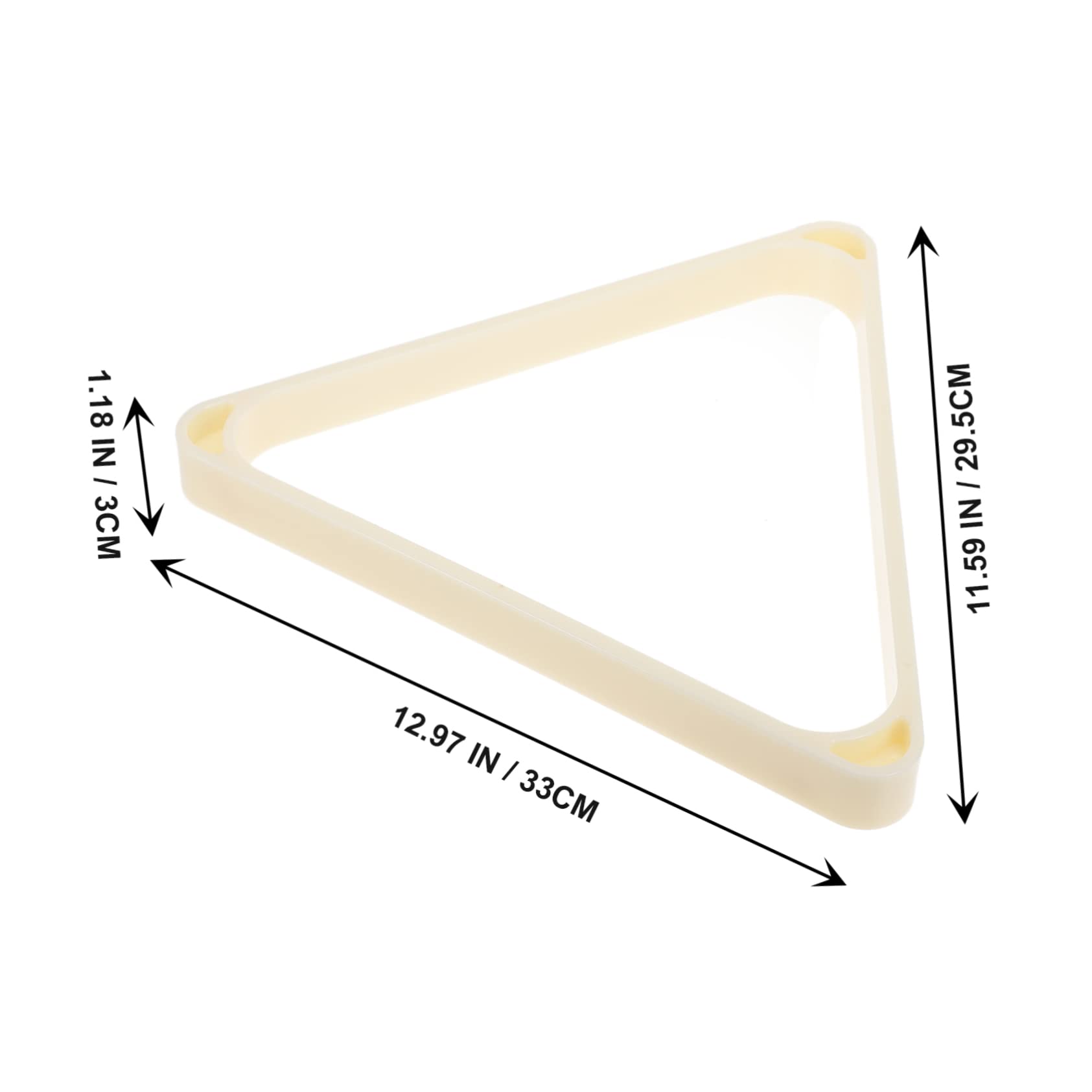 GOOHOCHY Billiards Accessory Billiard Balls Triangle Rack Stable Sturdy for Pool Table