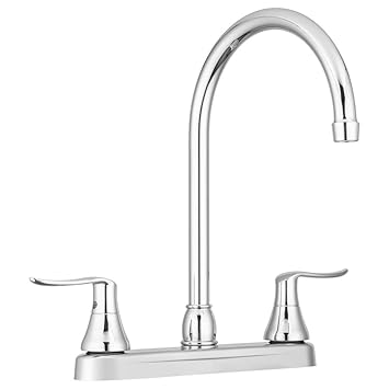 Dura Faucet Elegant J-Spout RV Kitchen Faucet - Chrome Polished - for Motorhomes, 5th Wheels, Trailers, and Campers 2019 Model