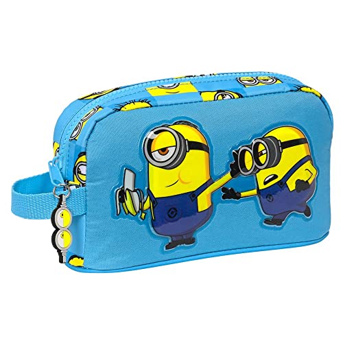 SAFTA- Portadesayunos Termermo Minions Minionstatic 21,5X12X6,5CM, Multicolore, 812228859