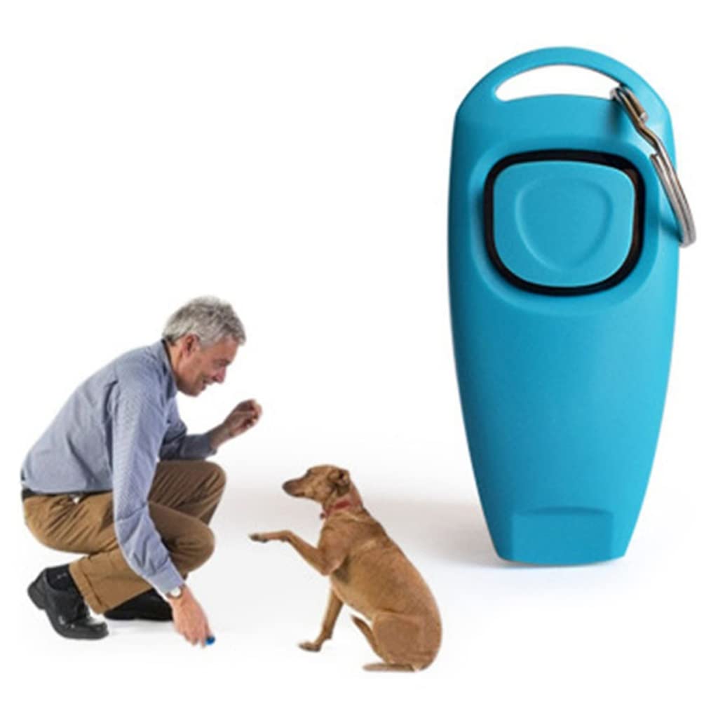 XAGMODSHN Dog Training Clickers and Whistle in One Consistent Positive Reinforcement for Puppies Fix Undesired Behaviors
