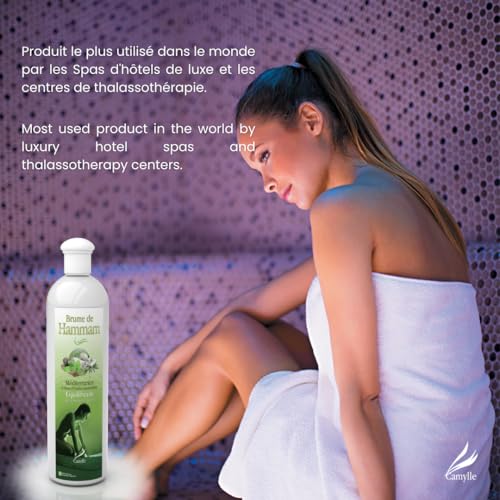 Camylle - Steam Bath Fragrance L'Instinctif - Fragrances Made from Essential Oils for Steam Rooms, Steam Baths, or Steam Showers - with a languorous and Oriental Fragrance - 500ml