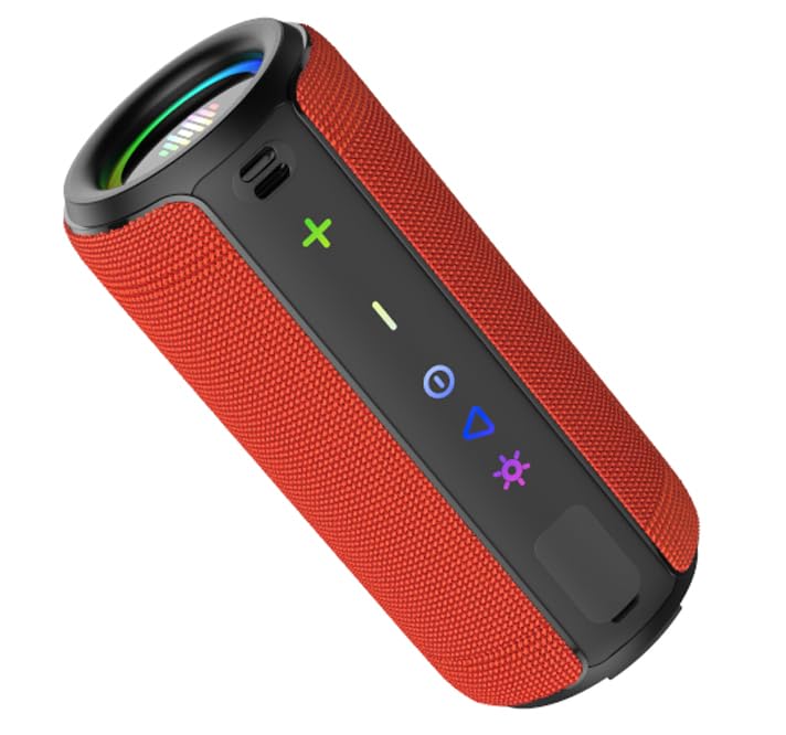 Cassa Bluetooth Portatile Potente 30W, Altoparlante Bluetooth 5.4 con Miglioramento Basso 3.0, IPX7 Speaker BluetoothAccoppiamento TWS, 30H di Autonomia con 8 Modalità RGB, Supporto Micro-Con, AUX, TF