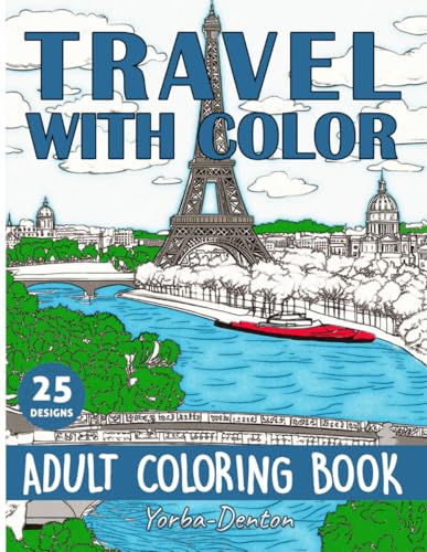 Travel With Color: Adult Coloring Book image 2