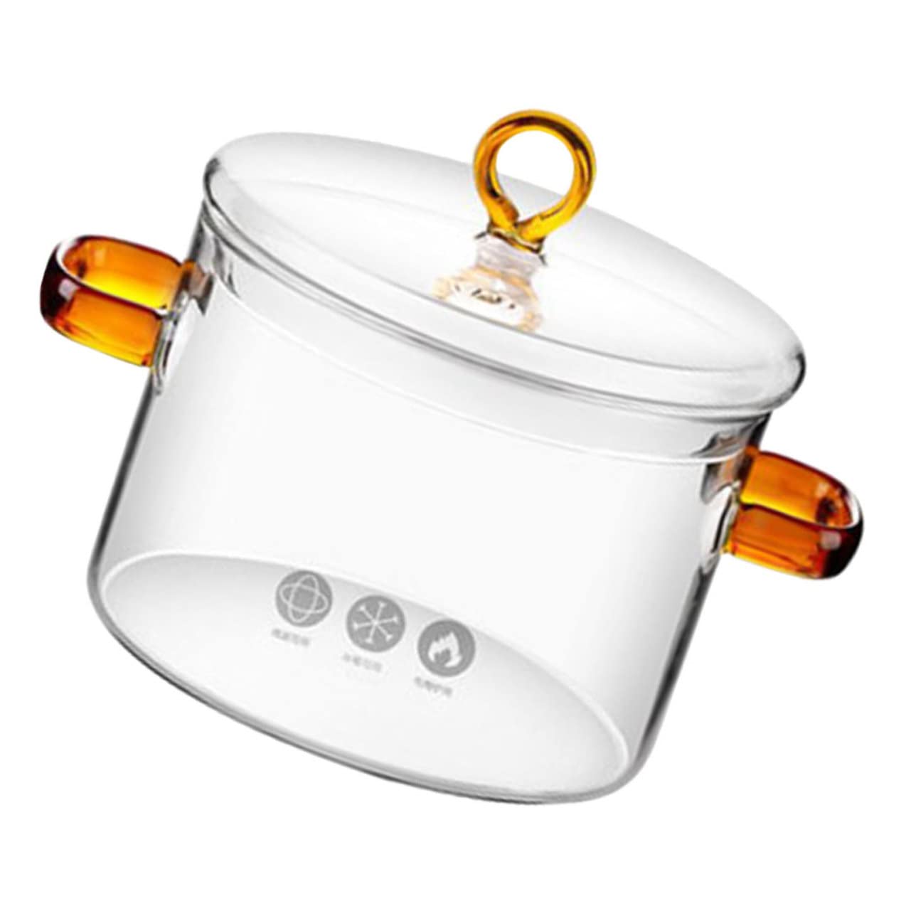 HOLIDYOYO - Glass Stew Pot Household Stew Pot Double Handle for Easy Handling Great for Cooking