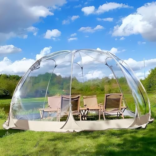 LXJBBD Carpa de burbujas impermeable instantánea desplegable para camping, fiestas, bodas, capacidad para 3 8 personas, diseño grande de PVC transparente