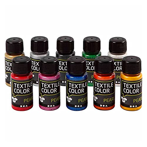 Textile Color - Assortment, asstd colors, pearl, 10x50 ml